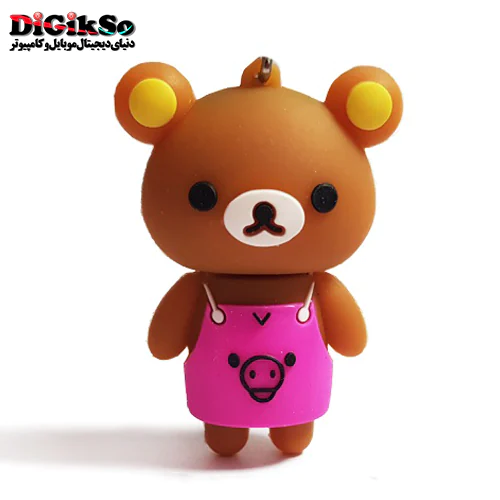 فلش عروسکی 32 گیگ طرح خرس لباس صورتی مدل Girl Pink Shirt BE-21