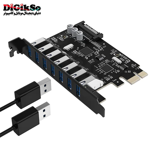 کارت توسعه PCI-E به USB 3.0 هفت پورت اوریکو مدل PVU3-7U-V1
