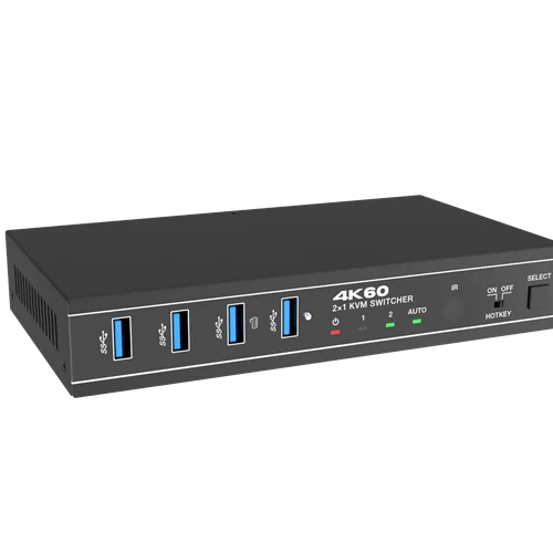 سوئیچ KVM دو پورت فرانت مدل FN-K3D21 (دو مانیتور HDMI+DP)