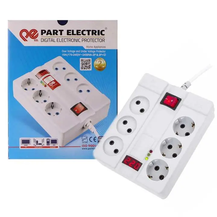 محافظ برق 6 خانه پارت الکتریک مدل 2060 با کابل 1.8 متری