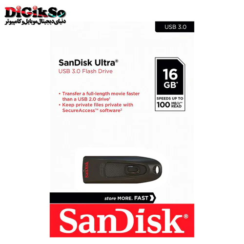 فلش مموری USB3.0 سن دیسک مدل Ultra SDCZ48 U46 ظرفیت 16 گیگ