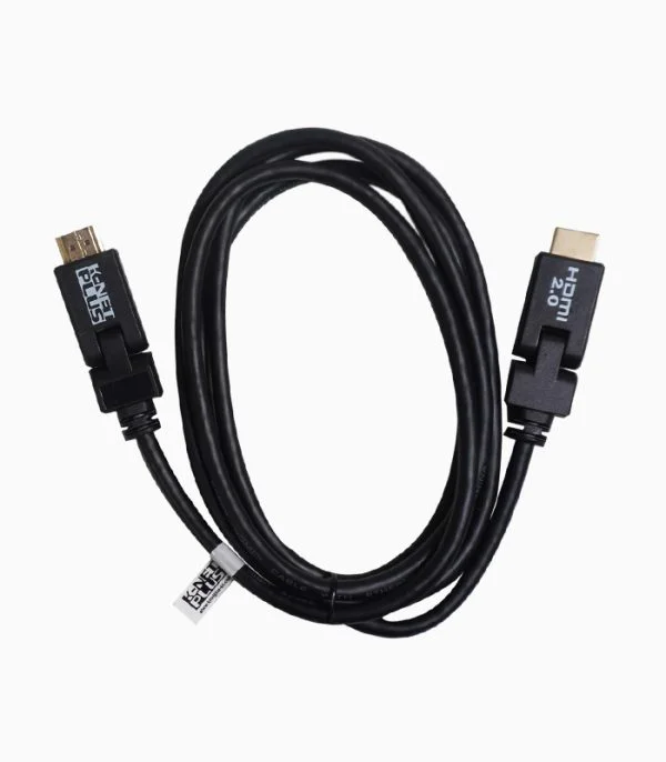 کابل HDMI با قابلیت چرخش ۹۰ درجه کی نت پلاس ۱٫۸ متری مدل KP-CHR2018