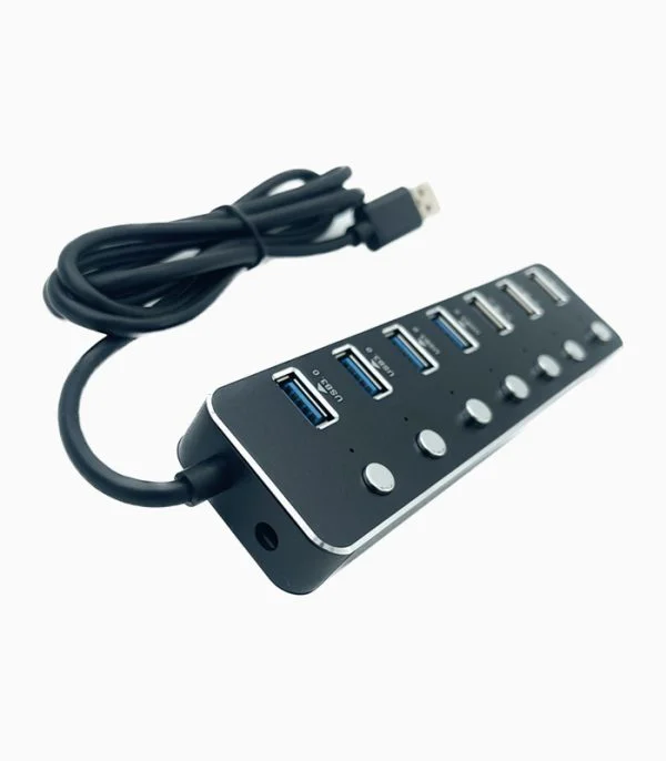 هاب ۷ پورت USB 3.0 کلید دار کی نت مدل K-HUAMH107