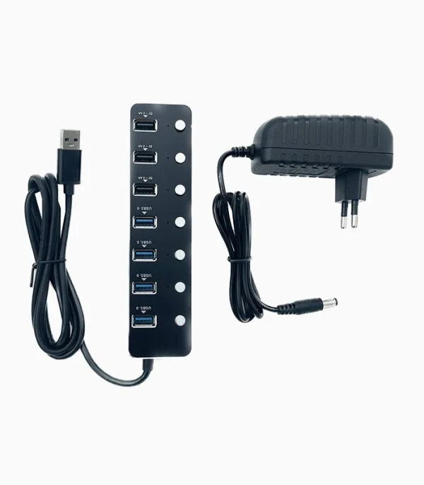 هاب ۷ پورت USB 3.0 کلید دار کی نت مدل K-HUAMH107