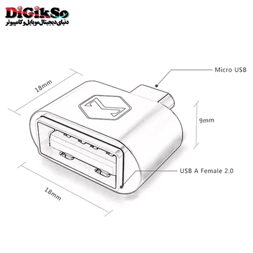 مبدل microUSB به USB 2.0 مک دودو مدل OT-097
