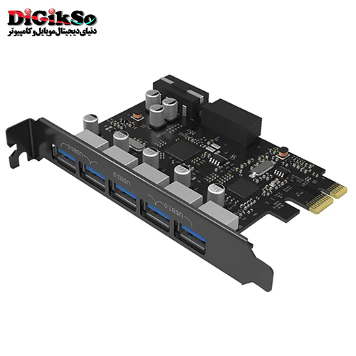 کارت PCI-E پنج پورت هاب USB 3.0 اوریکو مدل PVU3-5O2I