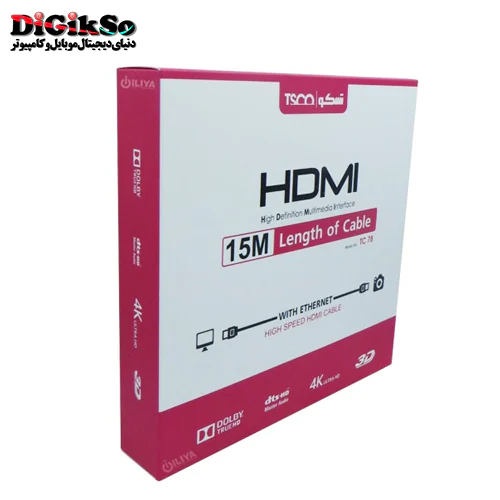 کابل HDMI تسکو مدل TSCO TC 78 به طول 15 متر