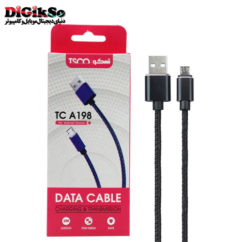کابل شارژ micro USB به USB تسکو مدل TC A198 به طول 2 متر