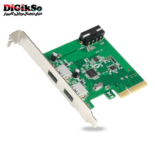 کارت PCI-E دو پورت هاب USB 3.1 یونیتک مدل Y-7305
