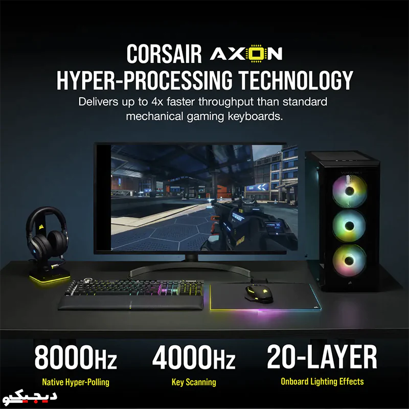 CORSAIR K100 RGB Optical-Mechanical Gaming Keyboard