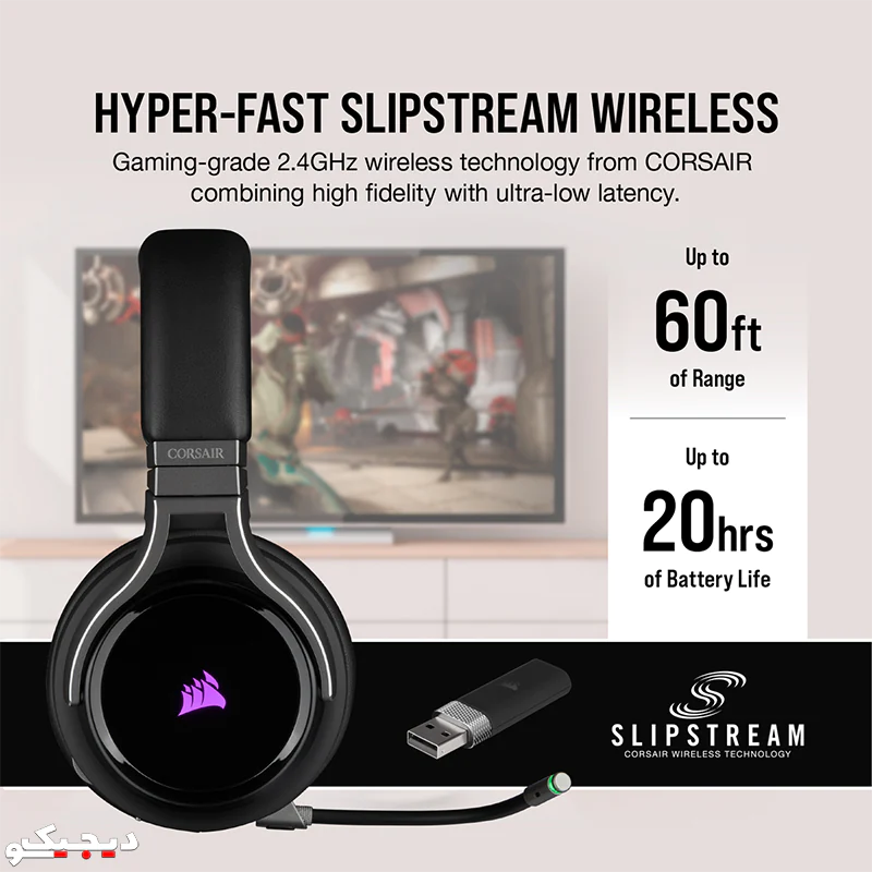 CORSAIR VIRTUOSO RGB WIRELESS High-Fidelity Gaming Headset