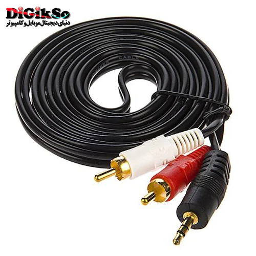 کابل RCA به AUX(جک 3.5 میلی‌متری به RCA) دو متری تسکو مدل TC 81