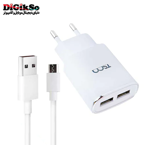 شارژر دیواری تسکو مدل TTC 57 با کابل micro-USB