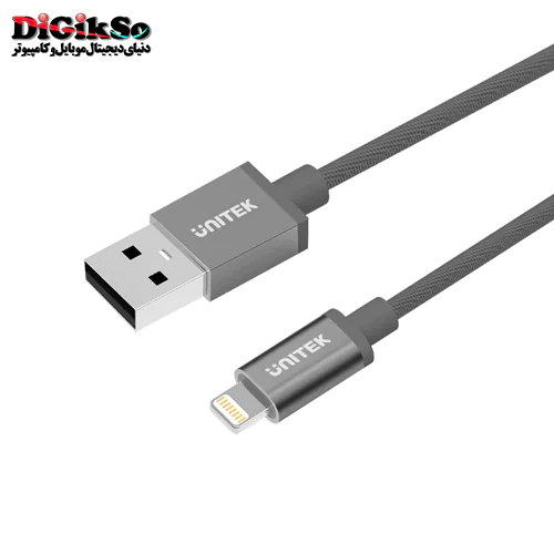کابل شارژ USB به لایتنینگ یونیتک مدل Y-C499A به طول 1 متر