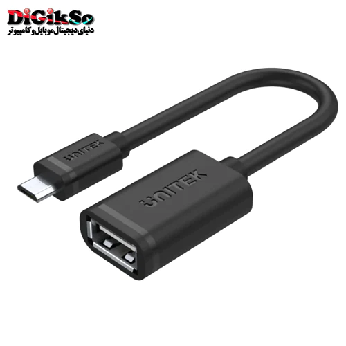 کابل تبدیل microUSB به USB-A OTG یونیتک مدل Y-C438GBK