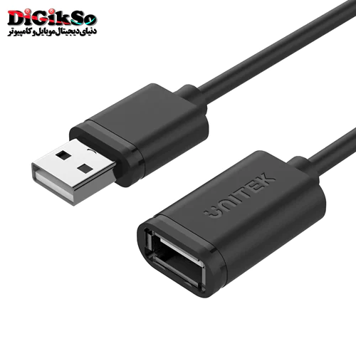 کابل افزایش طول USB 2.0 یونیتک مدل Y-C418GBK به طول 5 متر