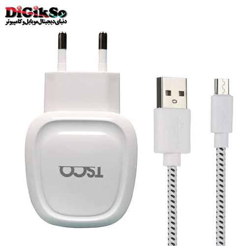 شارژر دیواری تسکو مدل TTC 46 با کابل Micro USB
