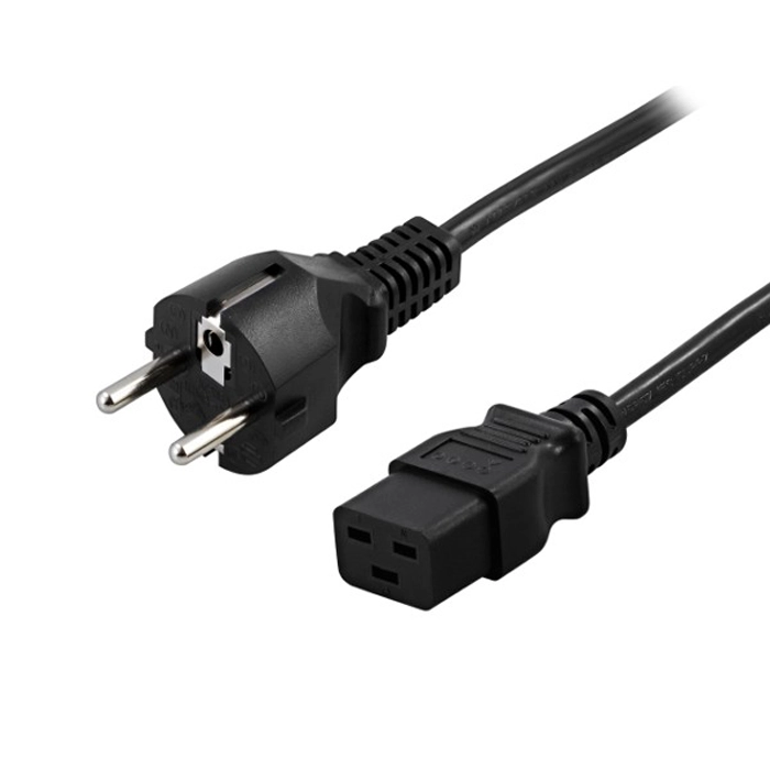 کابل برق پاور کیس 3 پین بافو مدل EU-C13 به طول 1.5 متر