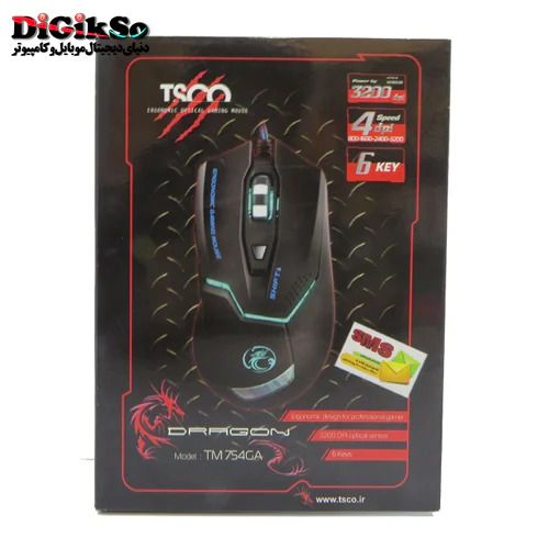 ماوس گیمینگ تسکو مدل TM 754GA