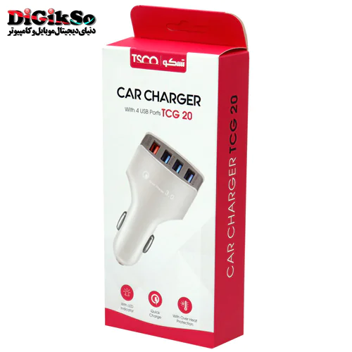شارژر فندکی تسکو مدل TCG 20 با کابل micro USB
