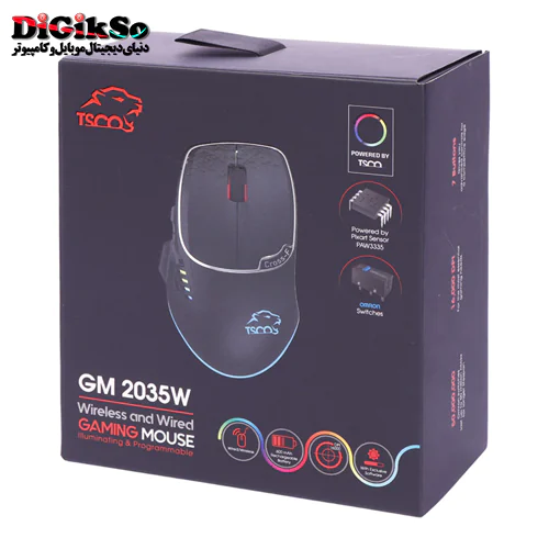 ماوس گیمینگ بی سیم تسکو مدل GM 2035W