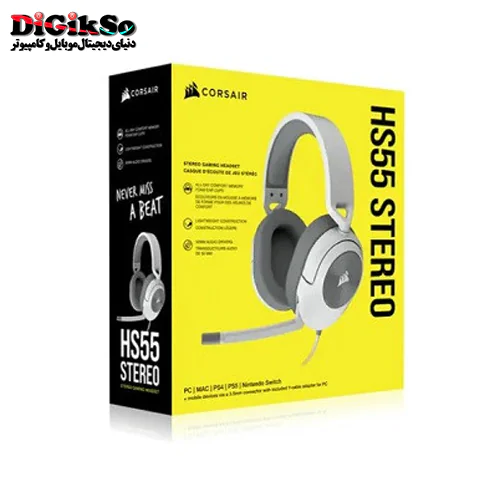 هدست گیمینگ کورسیر مدل HS55 STEREO