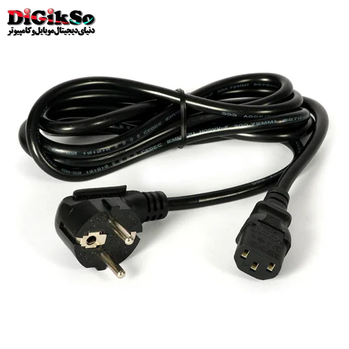 کابل برق پاور کیس 3 پین ایلون مدل EU-C13 به طول 1.5 متر