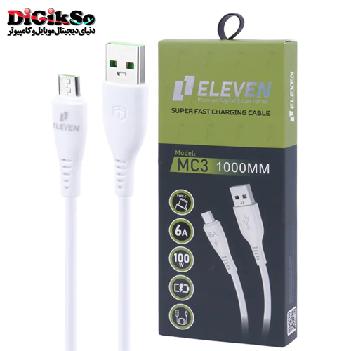 کابل فست شارژ USB به MicroUSB ایلون مدل MC3