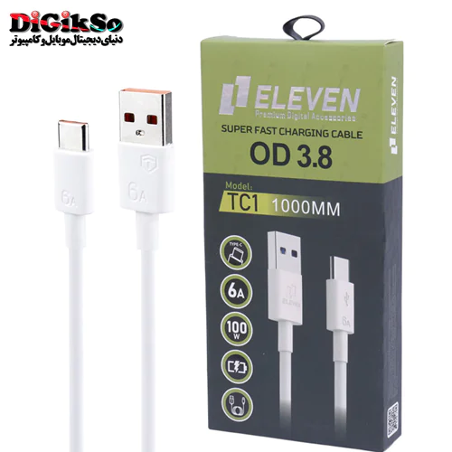 کابل فست شارژ USB به Type-C (تایپ سی) ایلون مدل TC1