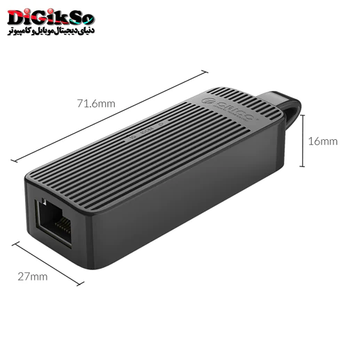 تبدیل USB 2.0 به RJ45 (شبکه) اوریکو مدل UTK-U2