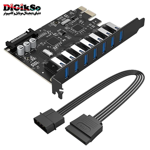 کارت توسعه PCI-E به USB 3.0 هفت پورت اوریکو مدل PVU3-7U-V1