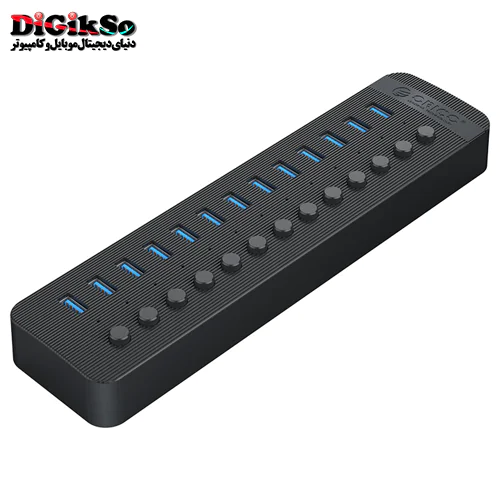 هاب 13 پورت USB3.0 اوریکو مدل CT2U3-13AB + آداپتور