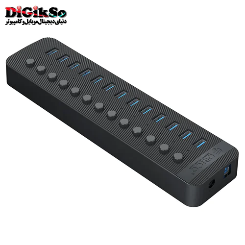 هاب 13 پورت USB3.0 اوریکو مدل CT2U3-13AB + آداپتور