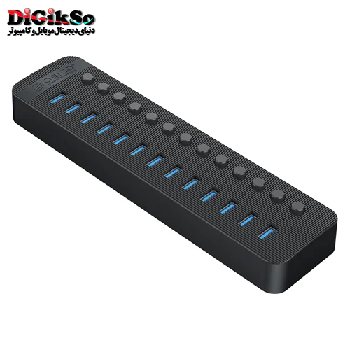 هاب 13 پورت USB3.0 اوریکو مدل CT2U3-13AB + آداپتور