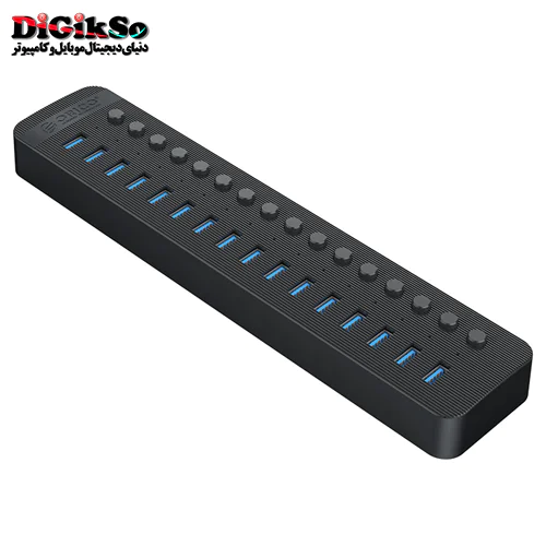 هاب 16 پورت USB3.0 اوریکو مدل CT2U3-16AB + آداپتور