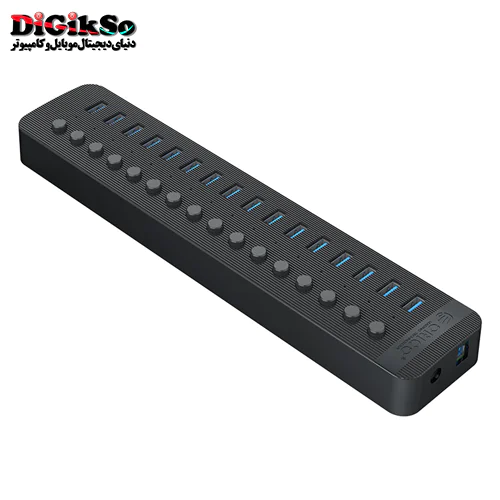 هاب 16 پورت USB3.0 اوریکو مدل CT2U3-16AB + آداپتور
