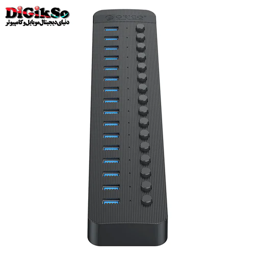 هاب 16 پورت USB3.0 اوریکو مدل CT2U3-16AB + آداپتور