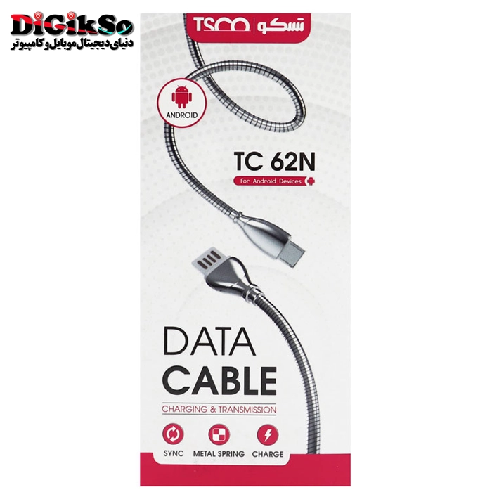 کابل شارژ micro USB به USB تسکو مدل TC 62N به طول 1 متر