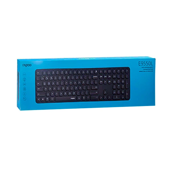 کیبورد بی سیم و بلوتوث رپو مدل E9550L Ultra Slim با حروف فارسی