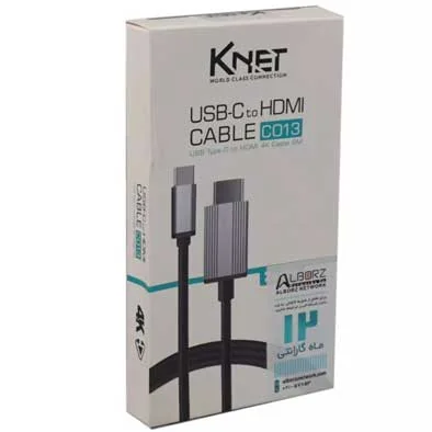 کابل تبدیل Type-C به HDMI کی نت مدل K-CUCMHD20 طول 2 متر (پشتیبانی 4K)