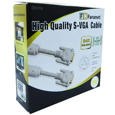 کابل تصویر VGA فرانت 5 متری مدل FN-VCB050 با روکش بافته شده