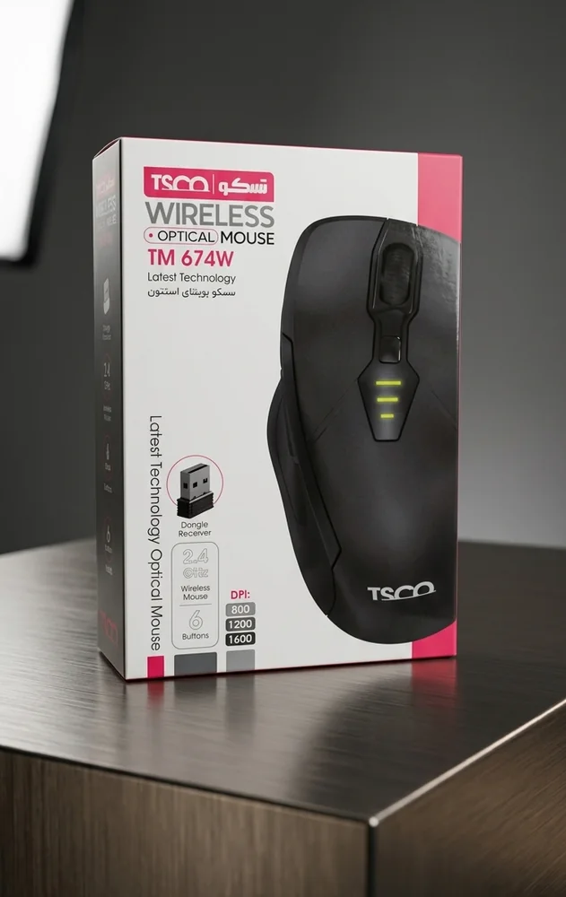 موس بی سیم تسکو مدل TM 674W