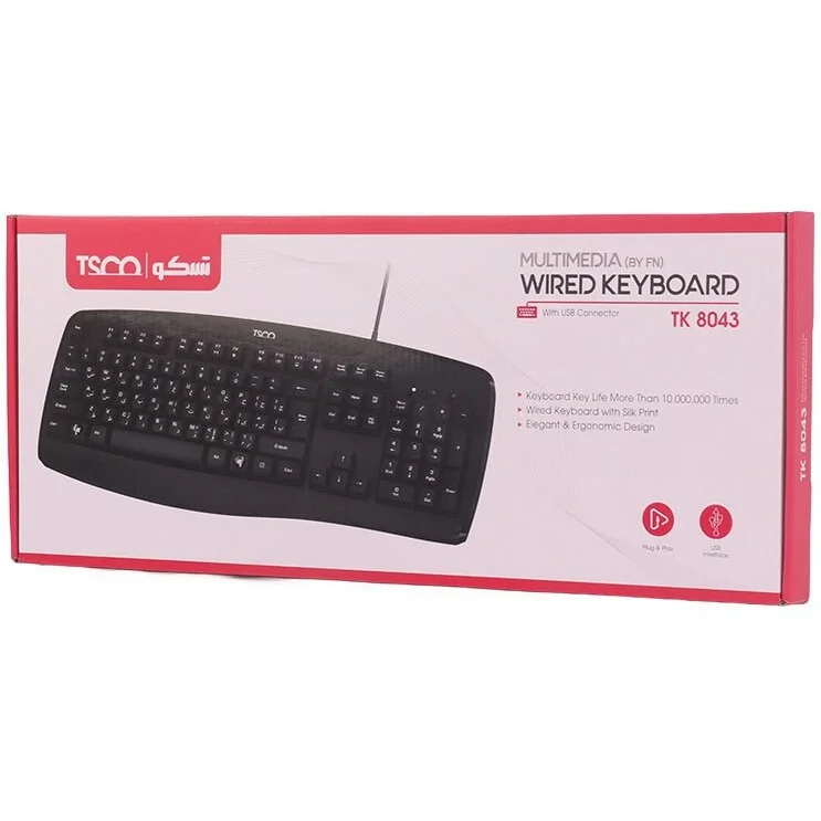 کیبورد باسیم تسکو مدل TK 8043