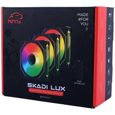 کیت ۳ عددی فن آر جی بی تسکو مدل GFAN 305 Skadi Lux Normal سایز ۱۲ سانتی‌متر