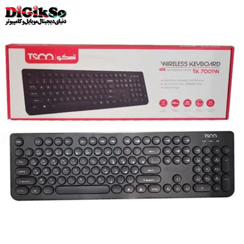 کیبورد بی سیم تسکو مدل TSCO TK 7001W