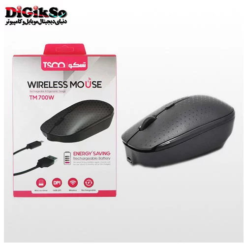موس بی سیم تسکو مدل TSCO TM 700W قابل شارژ