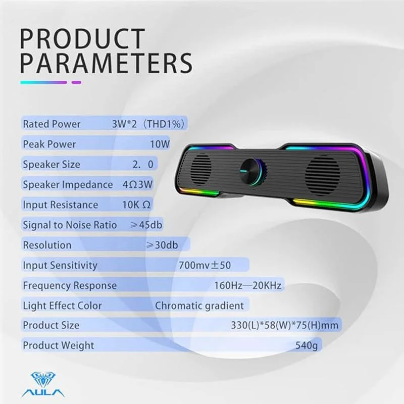 اسپیکر بلوتوثی آئولا مدل Wind N-169B BT