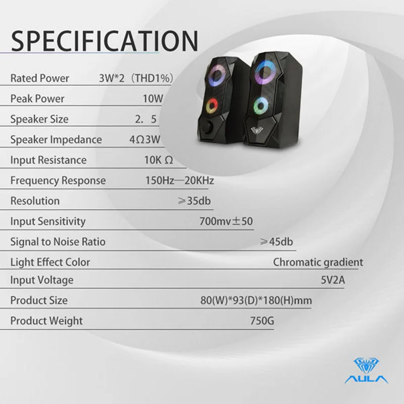 اسپیکر رومیزی آئولا مدل Wind N-301