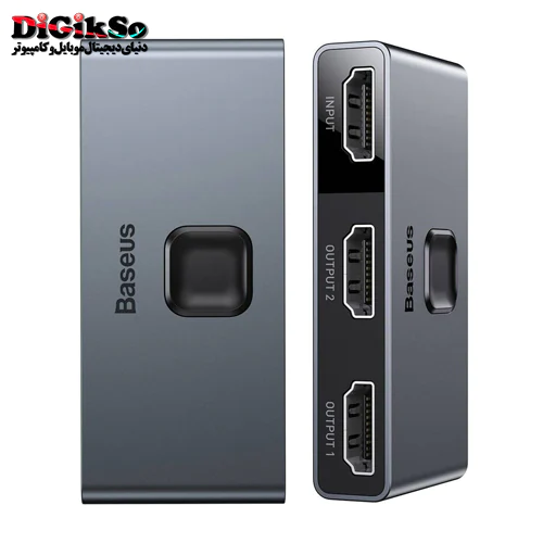 اسپلیتر دو پورت HDMI باسئوس مدل CAHUB-BC0G