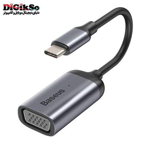 مبدل Type-C به VGA باسئوس مدل CAHUB-V0G